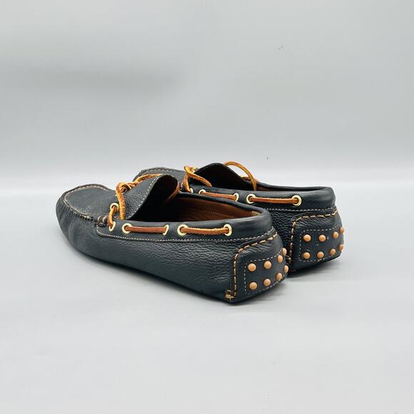 Brooks Brothers Shoes Mens 10.5 Blue Leather Driving Moc Loafers Casual Comfort main image 8
